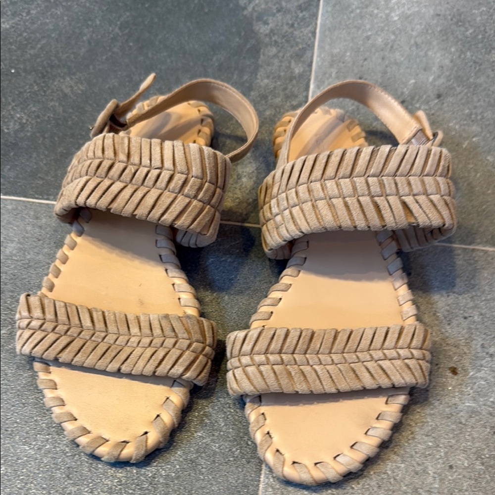 Tan Braided Women's Sandals